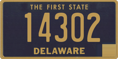 DE license plate 14302