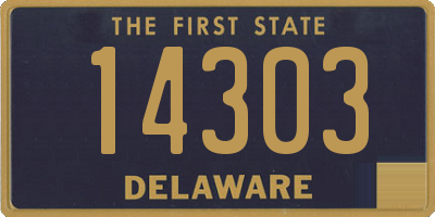 DE license plate 14303