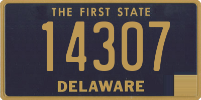 DE license plate 14307