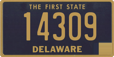 DE license plate 14309
