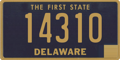 DE license plate 14310