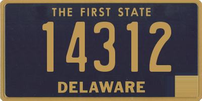 DE license plate 14312