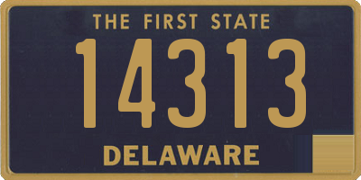 DE license plate 14313