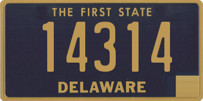 DE license plate 14314