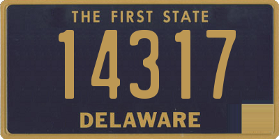 DE license plate 14317