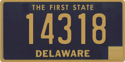 DE license plate 14318