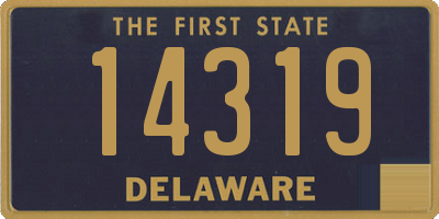 DE license plate 14319