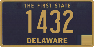 DE license plate 1432