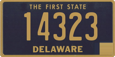 DE license plate 14323