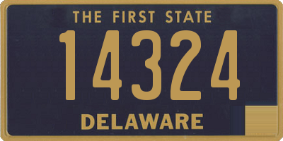 DE license plate 14324