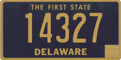 DE license plate 14327