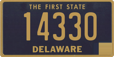 DE license plate 14330