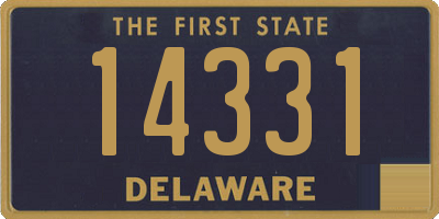 DE license plate 14331