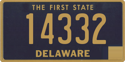 DE license plate 14332