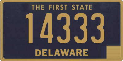 DE license plate 14333