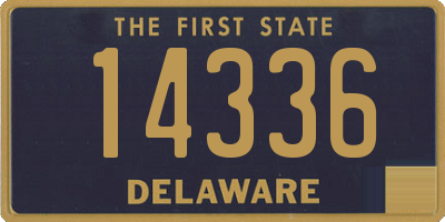 DE license plate 14336