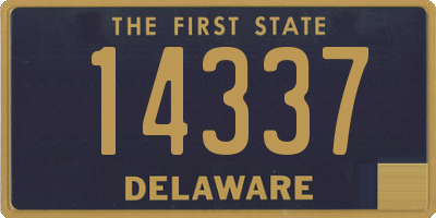 DE license plate 14337