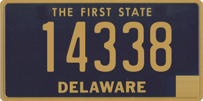 DE license plate 14338