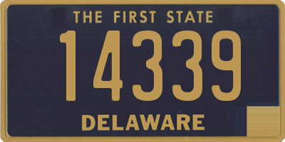 DE license plate 14339