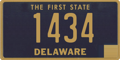 DE license plate 1434