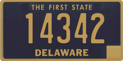 DE license plate 14342