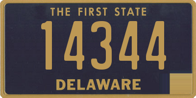 DE license plate 14344