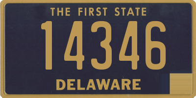 DE license plate 14346