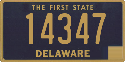 DE license plate 14347