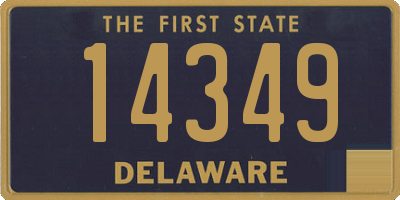 DE license plate 14349