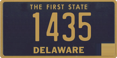 DE license plate 1435