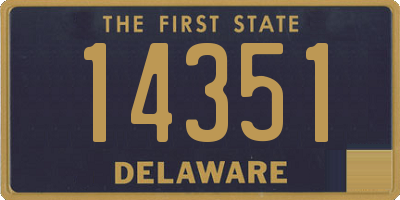 DE license plate 14351