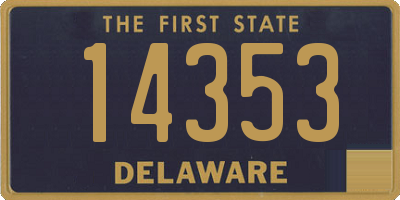 DE license plate 14353