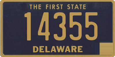 DE license plate 14355