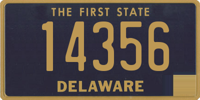 DE license plate 14356