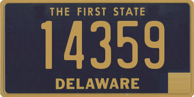 DE license plate 14359