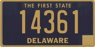 DE license plate 14361