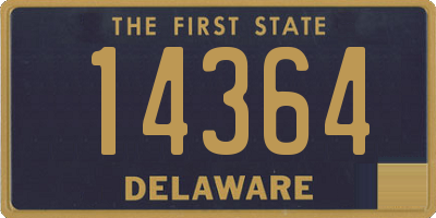 DE license plate 14364