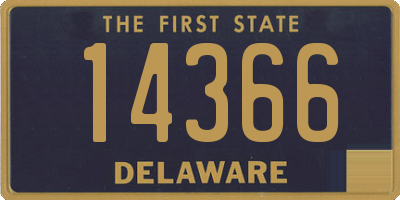 DE license plate 14366