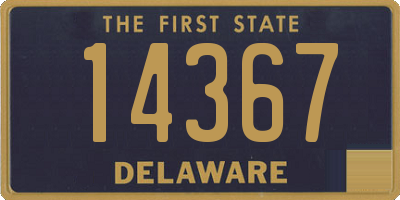 DE license plate 14367