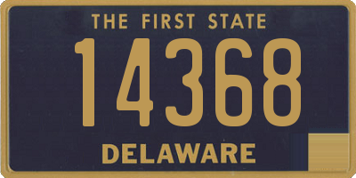 DE license plate 14368