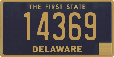 DE license plate 14369