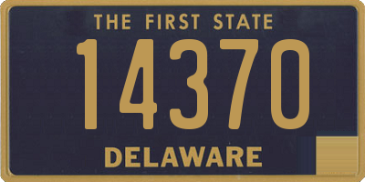 DE license plate 14370