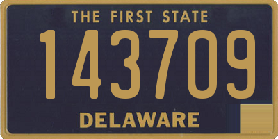 DE license plate 143709