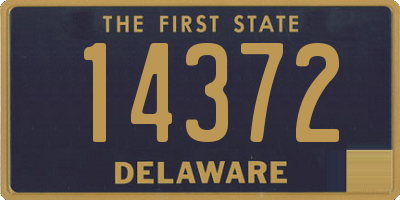 DE license plate 14372