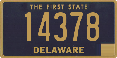 DE license plate 14378