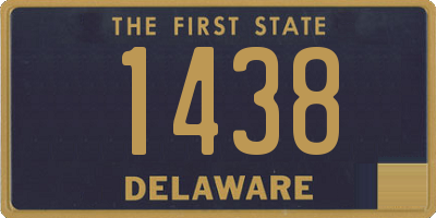 DE license plate 1438