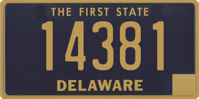 DE license plate 14381