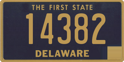 DE license plate 14382