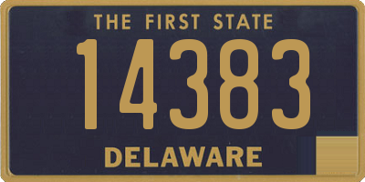 DE license plate 14383