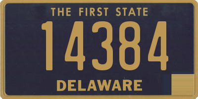 DE license plate 14384